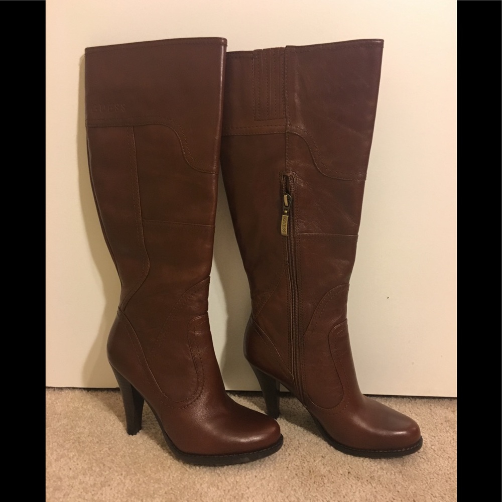 Guess Med Brown Boots- 5.5